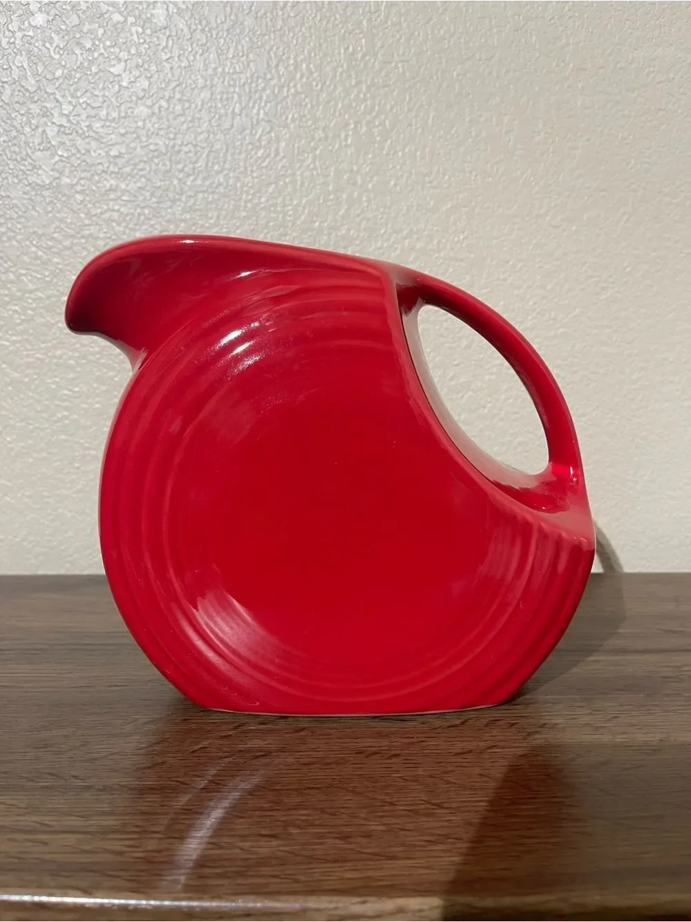 Fiesta Red Disc Pitcher Vase
